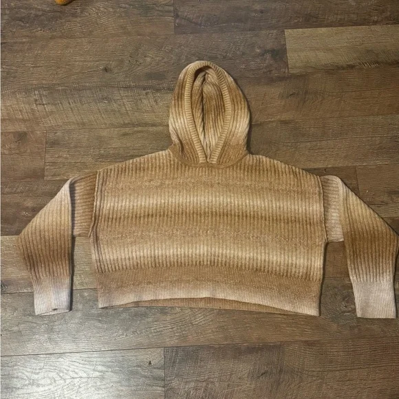 Aerie Offline Cozy Cropped Hooded Sweater - Picture 4 of 8